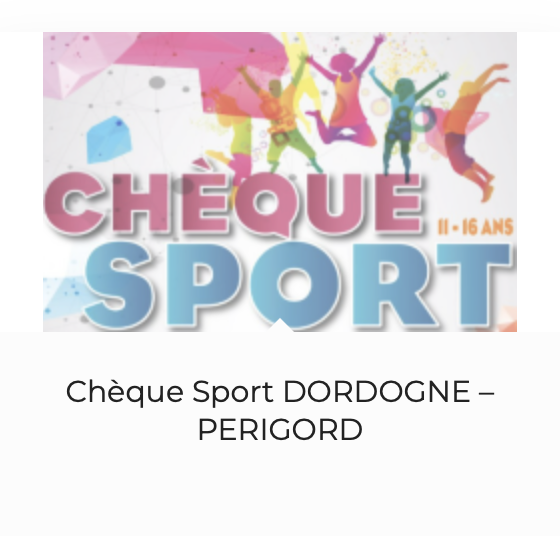 Chèque Sport Dordogne