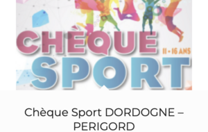 Chèque Sport Dordogne