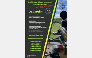 Challenge Départemental Carabine 22 LR 100,200,300m - LE LARDIN