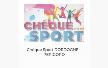 Chèque Sport Dordogne